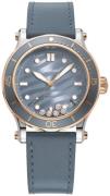 Chopard Dameur 278587-6001 Happy Sport Blå/Læder Ø40 mm