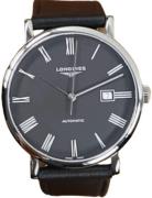 Longines Herreur L4.911.4.71.2 Elegant Sort/Læder Ø41 mm