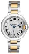 Cartier Dameur W2BB0002 Ballon Blue Sølvfarvet/18 karat guld Ø33 mm