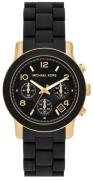 Michael Kors Dameur MK7385 Runway Sort/Gummi Ø38 mm