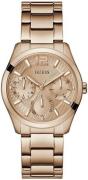 Guess Dameur GW0760L3 Zoe Rosa guldfarvet/Rosaguldtonet stål Ø38 mm