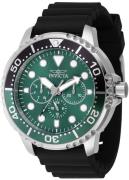 Invicta Herreur 47232 Pro Diver Grøn/Gummi Ø48 mm