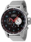 Invicta Herreur 44947 S1 Rally Sort/Stål Ø48 mm