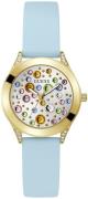 Guess Dameur GW0678L1 Mini Wonderlust Sølvfarvet/Gummi Ø34 mm