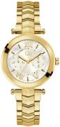 Guess Dameur Y92002L1MF Illusion Hvid/Gul guldtonet stål Ø36 mm