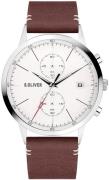 s.Oliver Herreur SO-4123-LC S.Oliver Classic Hvid/Læder Ø44 mm