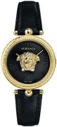 Versace Dameur VECQ00118 Palazzo Empire Sort/Gul guldtonet stål Ø34