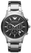 Emporio Armani Herreur AR2434 Renato Sort/Stål Ø43 mm