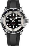 Breitling Herreur A17378211B1S1 Superocean Automatic 46 Sort/Gummi