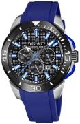 Festina Herreur F20642-1 Chrono Bike Sort/Gummi Ø47 mm
