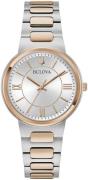Bulova Dameur 98L327 Classic Sølvfarvet/Rosaguldtonet stål Ø32 mm