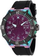 Invicta Herreur 39901 Aviator Sort/Gummi Ø50 mm