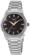 Longines Herreur L1.650.4.52.6 Conquest Heritage Sort/Stål Ø40 mm