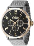 Invicta Herreur 47596 Specialty Sort/Stål Ø44 mm