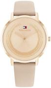 Tommy Hilfiger Dameur 1782602 Carnation Rosa guldfarvet/Læder Ø34 mm