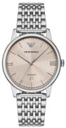 Emporio Armani Herreur AR60082 Minimalist Beige/Stål Ø39 mm