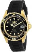 Invicta Herreur 23681 Sort/Gummi Ø45 mm
