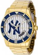 Invicta Herreur 42985 MLB New York Yankees Hvid/Guldtonet stål Ø42