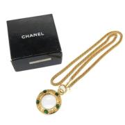 Brugt Guld Metal Chanel Halskæde