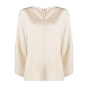 Elegant Vaniljecreme Bluse