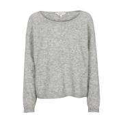 Basic Apparel - Claudine Scoop Neck - Light Grey Melange