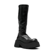 MAYON #101 BLACK Høje Støvler - Stilfulde og Elegante