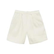 Off White Linned Shorts