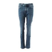 Slim-fit Blå Jeans til Mænd, Størrelse 30
