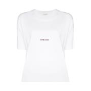 Hvid Logo Box Fit T-Shirt