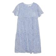Creamie - Dress SS Flower Dobby (822150) - Xenon Blue