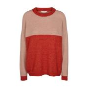 Basic Apparel - Claudine Sweater - Spicy Orange / Rugby Tan