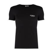 Tætsiddende Rund Hals T-shirt