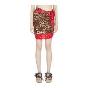 Leopardmønstret Sarong Nederdel