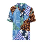 Kortærmet skjorte med hawaiiansk print