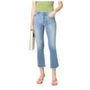 Crop Flare Jeans - Regular Fit