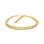 Brugt Guld Læder Chanel Halskæde