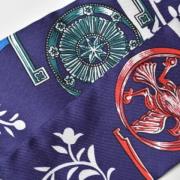 Brugt Lyserød Silke Hermès Tørklæde