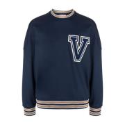 Blå VLogo Crew-Neck Sweater