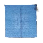Brugt blå silke Hermès tørklæde