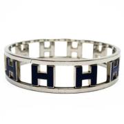 Brugt Hermès armbånd i sølvmetal