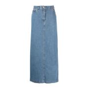 Denim Maxi Nederdel