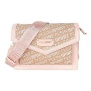 Pastel Pink Crossbody Taske med Krydsbælte