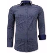 Skjorte med strækbart materiale - 3066NW