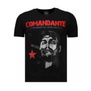 Che Guevara Comandante Rhinestone - Herre T-shirt - 5781Z