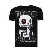 Terror Panda Rhinestone - Herre T-Shirt - 13-6227Z
