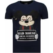 State Prison Bad Mouse Rhinestone - Herre T-shirt - 5764N