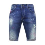 Herre Slim Fit Jeans Shorts - 1036-SH