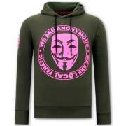 Vi er Anonymous Hættetrøje Herre