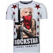 Marilyn Rockstar Rhinestone - Herre T-Shirt - 6005W