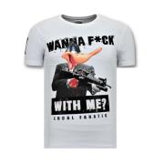 Cool T-shirt Mænd - Andjagt Gun - 11-6368W